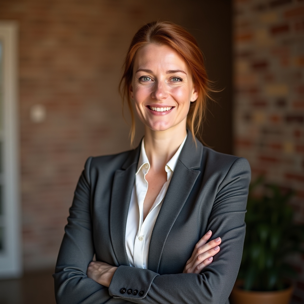 Elena Marsh, Lead Consultant, professional portrait in a modern office setting